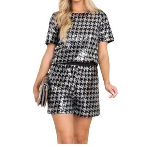 Molly Bracken LILI Sidonio WOMENS Silver/Blk Knitted Top EL936AAH ExtraSmall